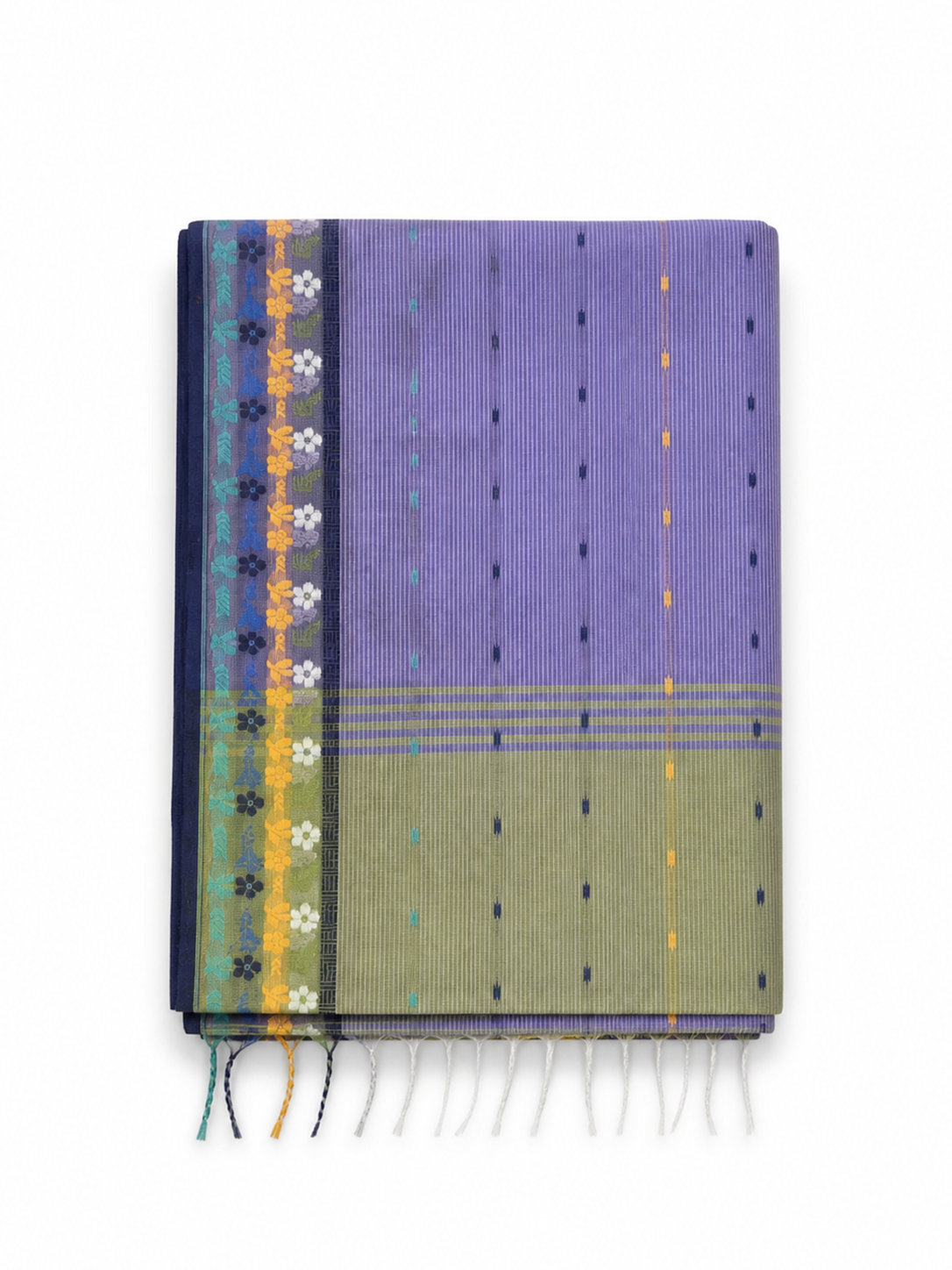 Lavendar & Green Bengal Cotton