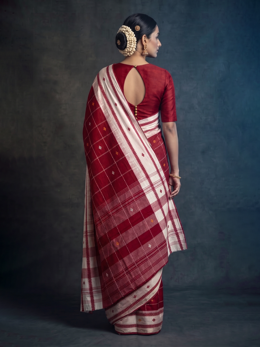 White & Red Bengal Cotton