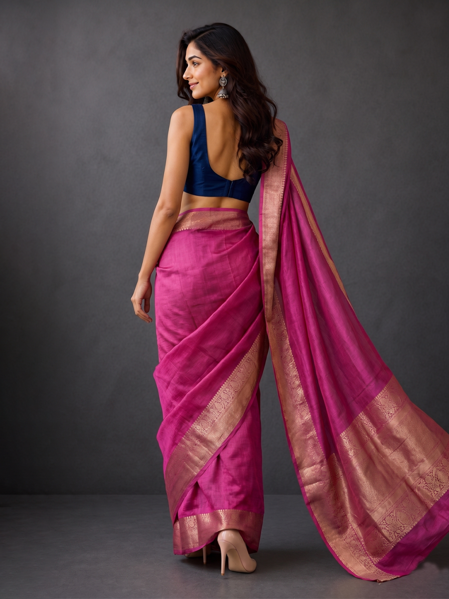 Pink Bengal Linen Silk