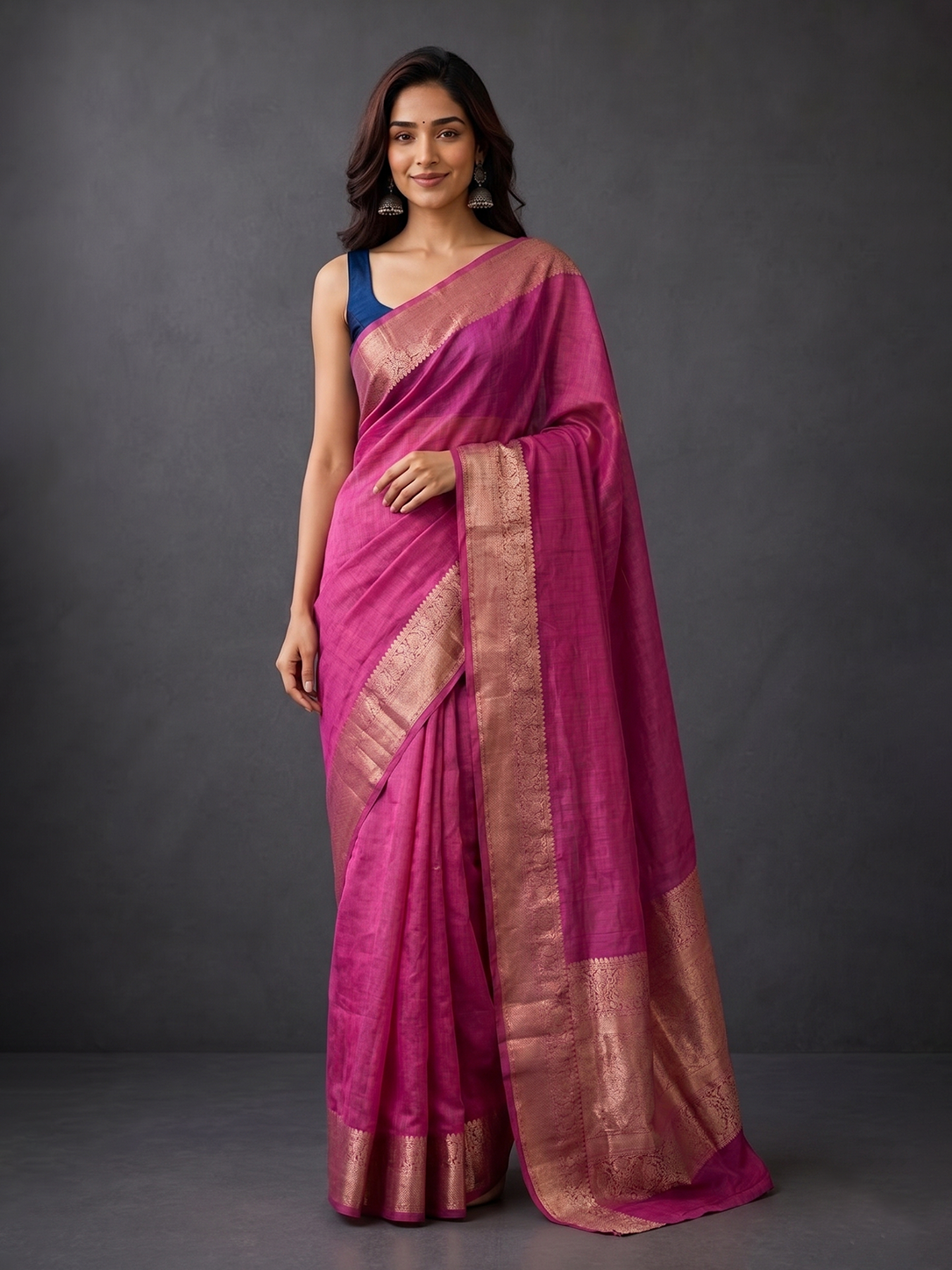 Pink Bengal Linen Silk